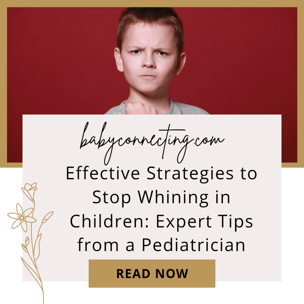 Stop whining in children