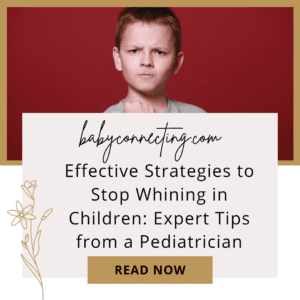 Stop whining in children 