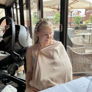 INS Double-layer Pure Cotton Baby Blanket Breastfeeding Towel For Going Out Shroud Covering Cloth Breastfeeding Clothes Shawl Breastfeeding Overalls