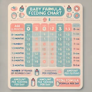 Baby formula feeding chart 